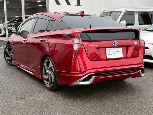 プリウス Ｓツーリングセレクション　モデリスタエアロ（Ｆ．Ｓ．Ｒ）　モデリスタエアロ１８インチＡＷ　ダウンサス　黒レザーシートカバー　トヨタセーフティーセンス　純正９インチナビ　フルセグＴＶ　バックカメラ　レーダークルーズコントロール（25枚目）