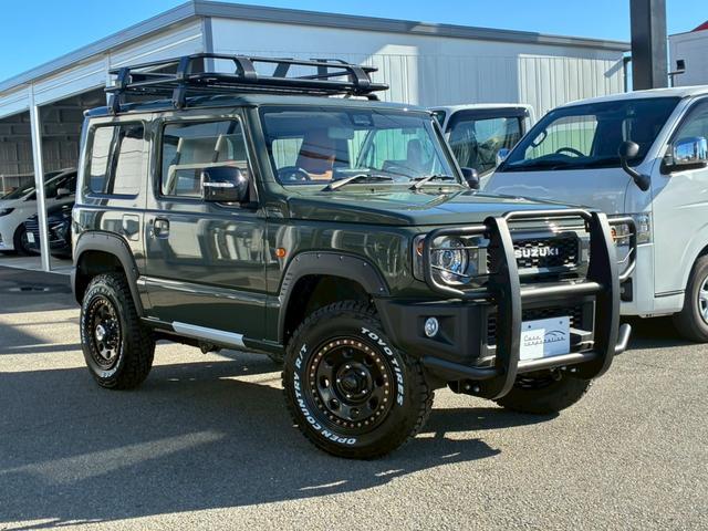 ジムニー ＸＣ　ジーアイギア　オフロード　カスタム　大型グリル　オーバーフェンダー　１．５リフトアップ　スペアタイヤカバー　ブラウンレザーシートカバー　シートヒーター　クルーズコントロール　１０インチマルチオーディオ（9枚目）