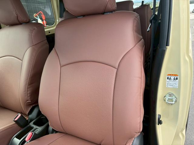 ジムニー ＸＣ　社外ナビ　フルセグＴＶ　バックカメラ　リフトアップ　オーバーフェンダー　ブラウンレザーシートカバー　１６インチアルミホイール　オープンカントリータイヤ　大型グリルガード　リアラダー　スペアタイヤカバー（64枚目）