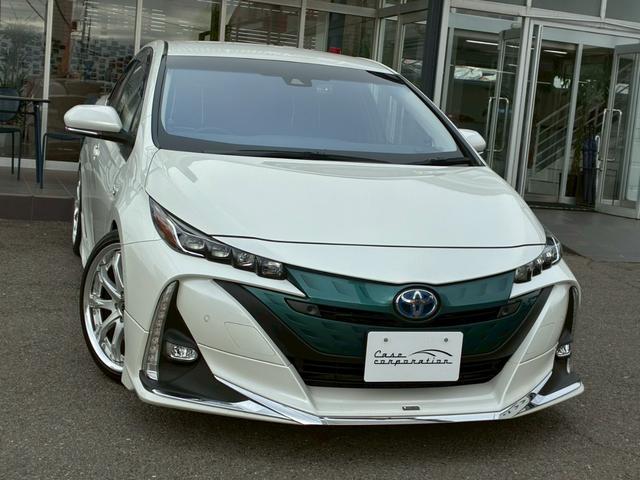 プリウスＰＨＶ Ｓセーフティプラス　モデリスタエアロ（Ｆ．Ｓ．Ｒ）　カロッツェリア８インチナビ　社外１８インチＡＷ　シートヒーター　ステアリングヒーター　フルセグＴＶ　ローダウン　３眼ＬＥＤヘッドライト　バックカメラ　ＥＴＣ（11枚目）