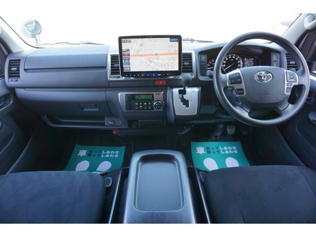 ハイエースバン ロングスーパーＧＬ　ユーザー様買取直販車両・ワンオーナー・禁煙車・ＴＲＤエアロ・両側電動スライドドア・ＬＥＤヘッドライト・ＡＬＰＩＮＥメモリーナビ・バックカメラ・デジタルインナーミラー・ＥＴＣ・１００Ｖ電源（3枚目）