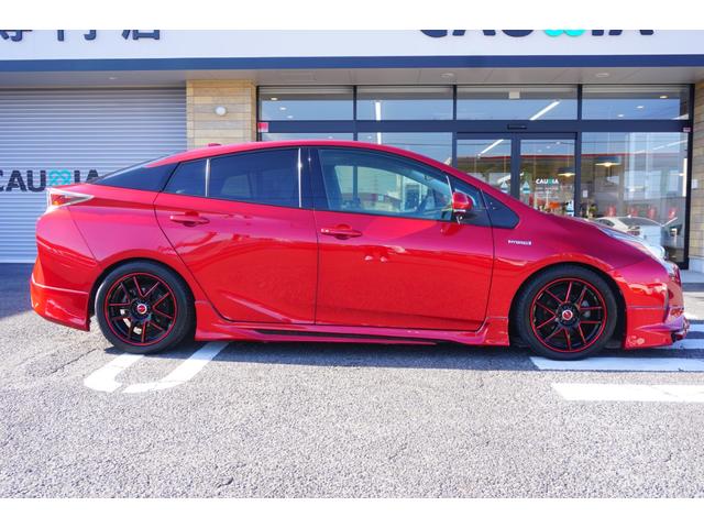 プリウス Ｓツーリングセレクション　ＷＯＲＫエモーション１７インチＡＷ・ＬＥＤデイライト付きフルエアロ・ローダウン・ＬＥＤヘッドライト・ブラックレザーシート・純正９型ＳＤナビ・バックカメラ・フルセグＴＶ・シートヒーター・ＥＴＣ（61枚目）