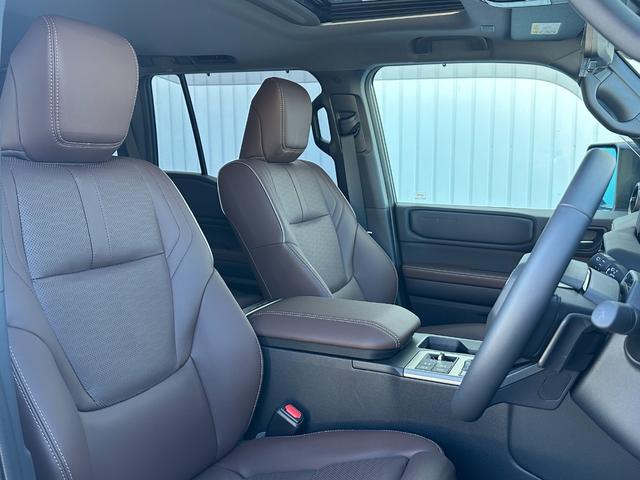 ランドクルーザー250 ZXファーストエディション 内装ブラウン ディーゼルターボ 丸目ヘッドランプ 12.3型JBLコネクトナビ ヘッドアップディスプレイ シートヒーター&ベンチレーション 電動ルーフ 電動格納サードシート シートメモリ 置くだけ充電(39枚目)