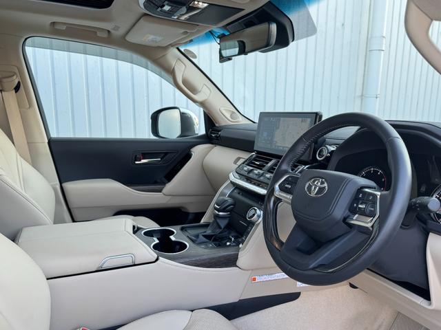 ランドクルーザー ZX 内装ベージュ モデリスタエアロ 12.3型JBLサウンドナビ クールボックス 寒冷地仕様 電動デフロック ルーフレールブラック 空気圧センサー ヒッチメンバー CD/DVD AC100V 純正20AW(36枚目)