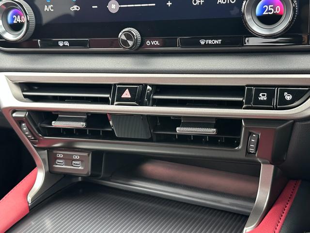 RX RX350 Fスポーツ 改モデル 内装レッド 14型コネクトナビ パノラマルーフ デジタルインナーミラー オレンジキャリパー 輻射ヒーター 電動リクライニング シートヒーター&クーラー ドラレコ前後 寒冷地仕様 純正21AW(56枚目)