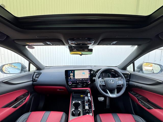 NX NX350h Fスポーツ 内装レッド オレンジキャリパー パノラマルーフ 14型コネクトナビ 内蔵型ドラレコ前後 デジタルインナーミラー シートクーラー&ヒーター 置くだけ充電 BSM HUD AC100V 純正20インチAW(30枚目)