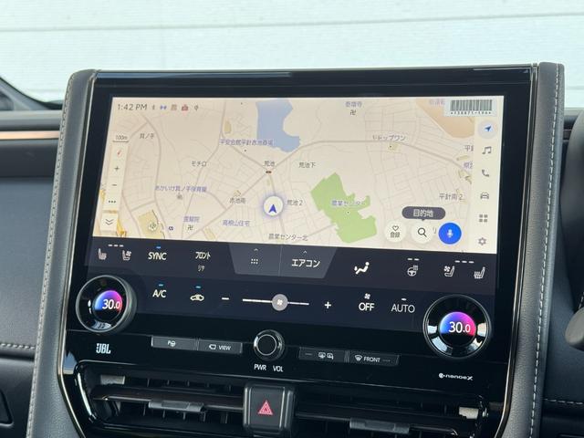 アルファード Z 改良後モデル モデリスタエアロ JBLプレミアムサウンドシステム リヤエンターテイメント 左右独立ムーンルーフ デジタルインナーミラー ユニバーサルステップ トヨタチームメイト 置く充電 純正18AW(52枚目)