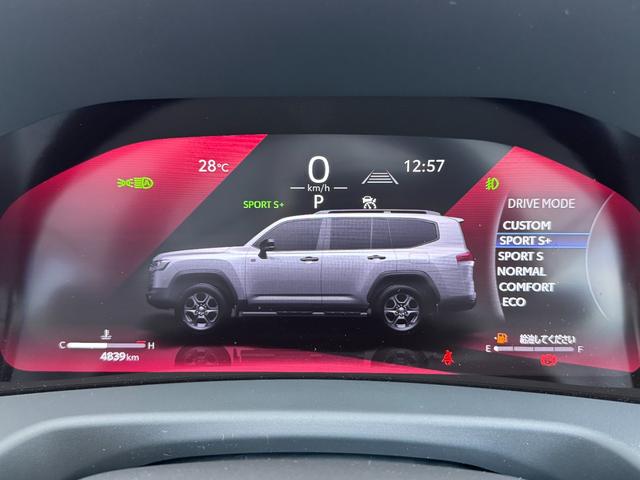 ランドクルーザー ＺＸ　モデリスタエアロ＋リヤスポイラー　１２．３型ＪＢＬコネクトナビ　リヤエンター　クールＢＯＸ　電動リヤデフロック　１２．３ＴＦＴカラーメーター　ブラックルーフレール　電動格納式サードシート　純正１８ＡＷ（53枚目）