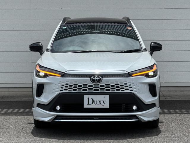 カローラクロス ハイブリッド Z モデリスタエアロ パノラマルーフ パノラミックビューモニター ブラインドスポットモニター アダプティブハイビーム ステアリングヒーター ナノイー シートヒーター&クーラー AC1500W 純正18AW(12枚目)