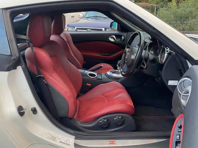 フェアレディZ 40thアニバーサリー ワンオーナー 特別仕様車 Verニスモ仕様 赤半皮電動シート 純オプAW ニスモマフラー 定期点検記録 無事故 スマートキーPスタート スペアキー ETC バックカメラ ナビ 地デジ BT リアフォグ(41枚目)