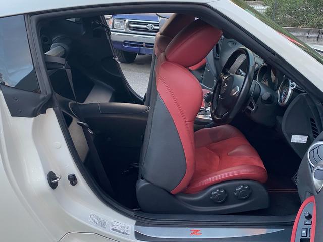 フェアレディZ 40thアニバーサリー ワンオーナー 特別仕様車 Verニスモ仕様 赤半皮電動シート 純オプAW ニスモマフラー 定期点検記録 無事故 スマートキーPスタート スペアキー ETC バックカメラ ナビ 地デジ BT リアフォグ(48枚目)