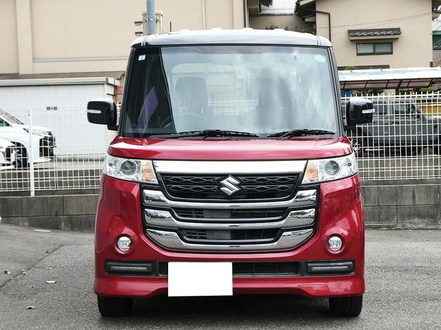 スペーシアカスタムZ ターボ S-エネチャージ デュアルカメラブレーキサポート クルーズコントロール パドルシフト ストラーダナビ フルセグTV バックカメラ ブルートゥース シートヒーター ETC スマキー2個 ツートンルーフ(11枚目)