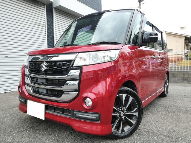 スペーシアカスタムZ ターボ S-エネチャージ デュアルカメラブレーキサポート クルーズコントロール パドルシフト ストラーダナビ フルセグTV バックカメラ ブルートゥース シートヒーター ETC スマキー2個 ツートンルーフ(13枚目)