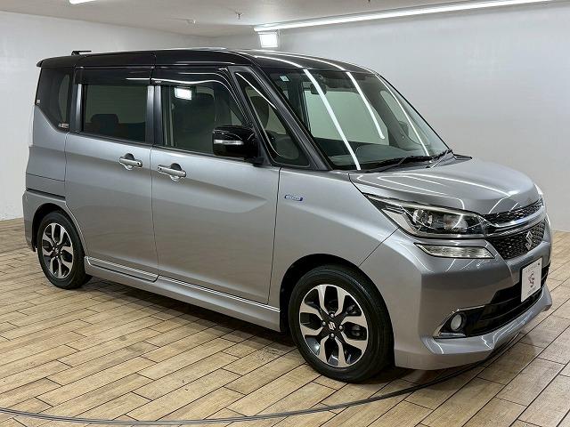 ソリオバンディット ハイブリッドMV 両側電動スライドドア/クルーズコントロール/衝突軽減ブレーキ/ETC/レーンキープアシスト/スマートキー/プッシュスタート/純正ナビ/LEDヘッドライト/オートエアコン/オートライト/フォグライト(60枚目)