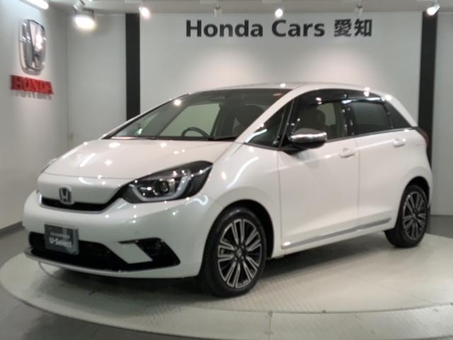 フィット ｅ：ＨＥＶリュクス　Ｈ　ＳＥＮＳＩＮＧ　革シ－ト　最長５年保証　ワンオーナー　純正ナビ　ＴＶ　Ｒカメラ　ＢＴオ－ディオ　ドラレコ　ＥＴＣ　ＬＥＤライト　ＶＳＡ　シートヒーター　クルコン　アルミ　フォグ　スマートキー（46枚目）