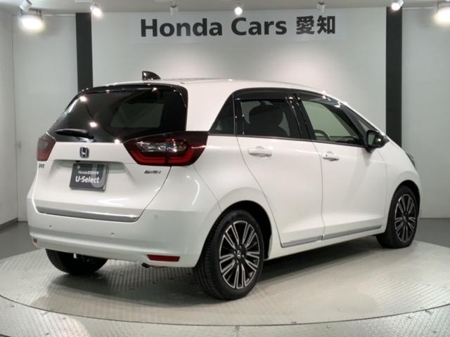 フィット ｅ：ＨＥＶリュクス　Ｈ　ＳＥＮＳＩＮＧ　革シ－ト　最長５年保証　ワンオーナー　純正ナビ　ＴＶ　Ｒカメラ　ＢＴオ－ディオ　ドラレコ　ＥＴＣ　ＬＥＤライト　ＶＳＡ　シートヒーター　クルコン　アルミ　フォグ　スマートキー（50枚目）