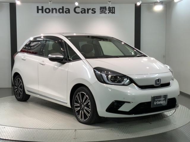 フィット ｅ：ＨＥＶリュクス　Ｈ　ＳＥＮＳＩＮＧ　革シ－ト　最長５年保証　ワンオーナー　純正ナビ　ＴＶ　Ｒカメラ　ＢＴオ－ディオ　ドラレコ　ＥＴＣ　ＬＥＤライト　ＶＳＡ　シートヒーター　クルコン　アルミ　フォグ　スマートキー（52枚目）