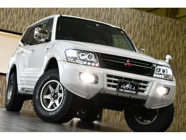 パジェロ ロング　エクシード－ＩＩ　切替４ＷＤ　Ｂカメラ　リフトアップ　社外１６ＡＷ　ＢＦＧｏｏｄＲｉｃｈオールテレーンタイヤ　社外ＬＥＤヘッドライト　社外ＬＥＤテール　ＥＴＣ　地デジチューナー（8枚目）