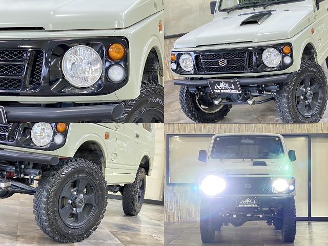 ジムニー 　５ＭＴ　３インチリフトアップ　ＲＳプロダクトブローオフバルブ　ブーストスプリング　社外マフラー　オートゲージ製油温・ブースト・油圧計　燃料タンクガード　アルミ削り出しエアコンパネル　前後社外バンパー（29枚目）