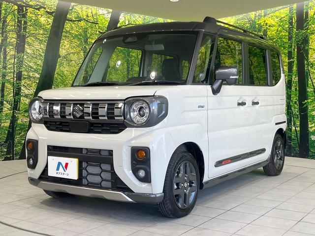 スペーシアギア ハイブリッドXZ 両側電動ドア 衝突軽減 レーダークルーズ 禁煙車 コーナーセンサー スマートキー LEDヘッド 純正14インチアルミ オートハイビーム 車線逸脱警報 オートライト オートエアコン(42枚目)