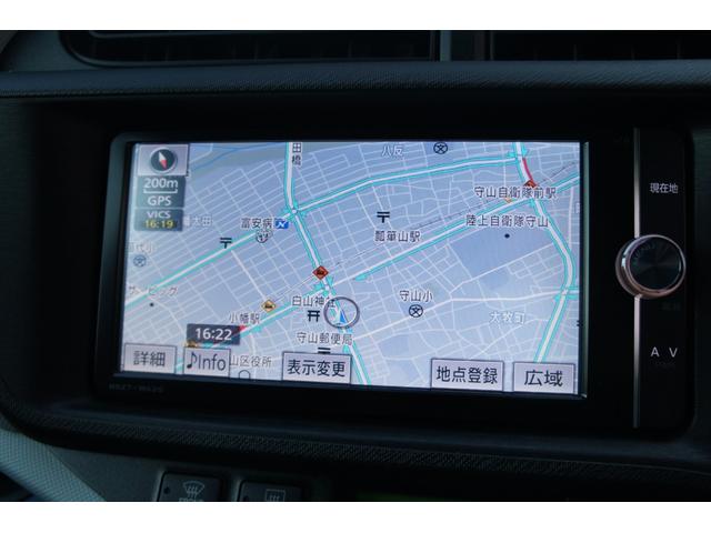 アクア S 前後ドライブレコーダー ナビ フルセグTV バックカメラ Bluetooth DVD ETC プッシュスタート 保証1年付き スマートキー アルミホイール(4枚目)