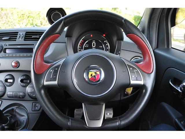 アバルト595 コンペティツィオーネ 5速マニュアル、レコードモンツァマフラー、純正17インチAW、レッドブレーキキャリパー、HIDヘッドライト、ETC、ドアバイザー、前後フォグランプ、ステアリングリモコン、キーレス(39枚目)
