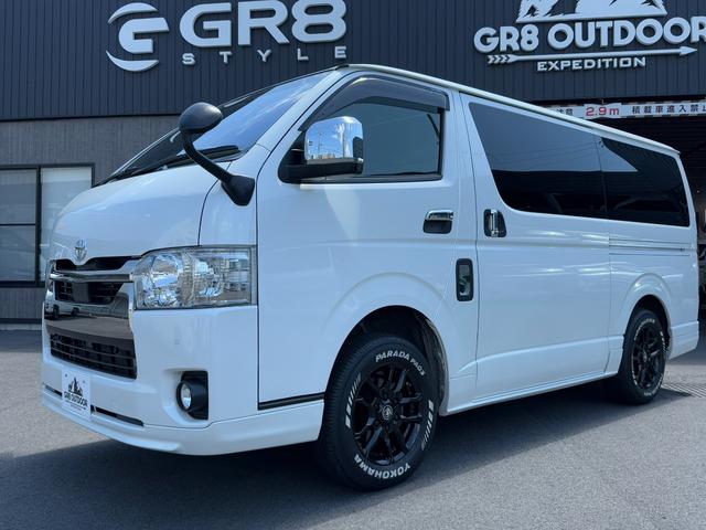 ハイエースバン スーパーＧＬ　ダークプライムＩＩ　ＴＲＤフルエアロ／アルパインＢＩＧ－Ｘ／１６インチアルミ／ベッドキット／社外テールランプ／クルコン／社外マフラー／シートカバー／パワスラ／デジタルインナーミラー／ＥＴＣ／キャンピングカー（10枚目）