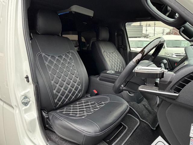 ハイエースバン スーパーGL ダークプライムII 17インチアルミ/ベッドキット/フロントエアロ/カロッツェリア後席モニター/カロッツェリア7インチナビ/シートカバー/衝突軽減ブレーキ/バックカメラ/両側小窓付きスライドドア/キャンピングカー(34枚目)