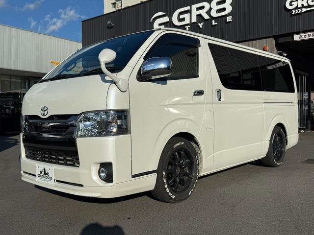 ハイエースバン スーパーGL ダークプライムII ローダウン/17inアルミ/ベッドキット/床張りキット/フロントエアロ/クルーズコントロール/衝突軽減ブレーキ(13枚目)