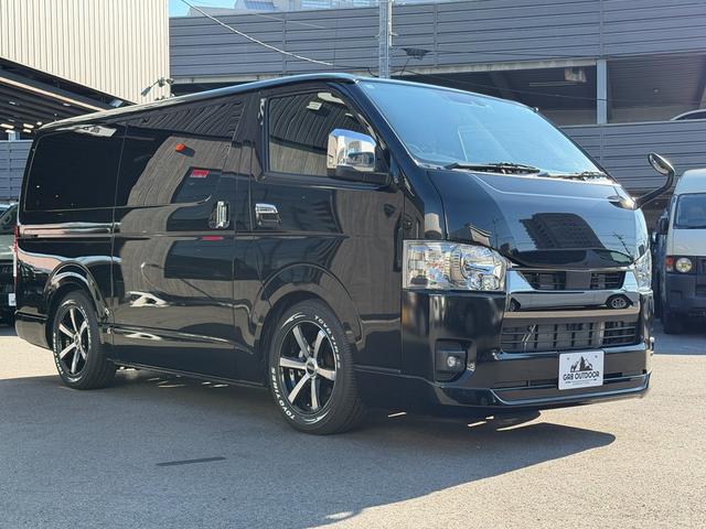 ハイエースバン スーパーGL ダークプライムII バッドフェイス/essex17インチAW/純正ナビ/パノラミックビューモニター/TSS/パワースライドドア/ローダウン/床張り/ベッドキット/キャンピングカー(12枚目)