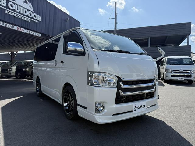 ハイエースバン ロングスーパーGL ローダウン/18inアルミホイール/BOXベッドキット/フルエアロ/バッドフェイスボンネット/ロッドホルダー(12枚目)