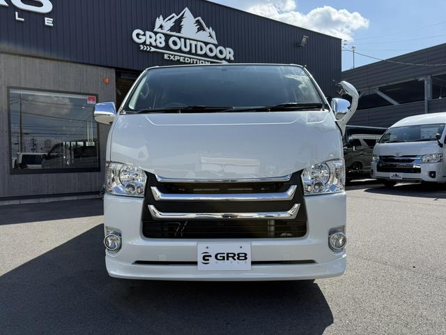 ハイエースバン ロングスーパーGL ローダウン/18inアルミホイール/BOXベッドキット/フルエアロ/バッドフェイスボンネット/ロッドホルダー(14枚目)