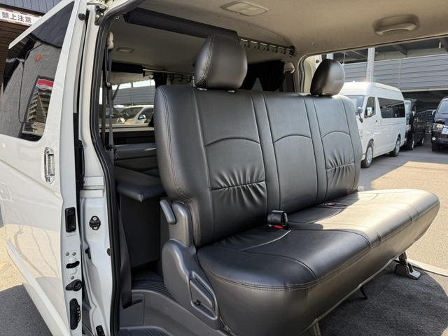 ハイエースバン ロングスーパーGL ローダウン/18inアルミホイール/BOXベッドキット/フルエアロ/バッドフェイスボンネット/ロッドホルダー(49枚目)