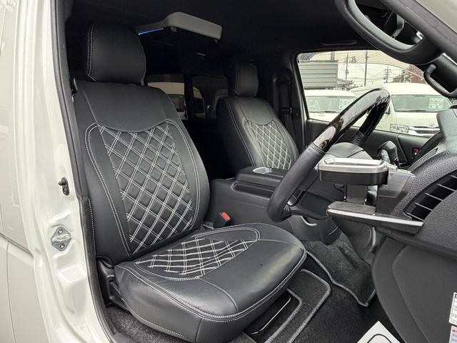 ハイエースバン スーパーGL ダークプライムII 17インチアルミ/ベッドキット/フロントエアロ/カロッツェリア後席モニター/カロッツェリア7インチナビ/シートカバー/衝突軽減ブレーキ/バックカメラ/両側小窓付きスライドドア/キャンピングカー(34枚目)