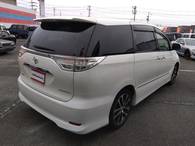 エスティマ アエラス プレミアムエディション★純正9インチナビ★フルセグ TV★CD,DVD再生★Bluetooth再生★革巻きステアリング★クルーズコントロール★フリップダウンモニター★パワーシート★両側パワースライドドア★バックカメラ★電格ミラー★HIDオートライト★(9枚目)