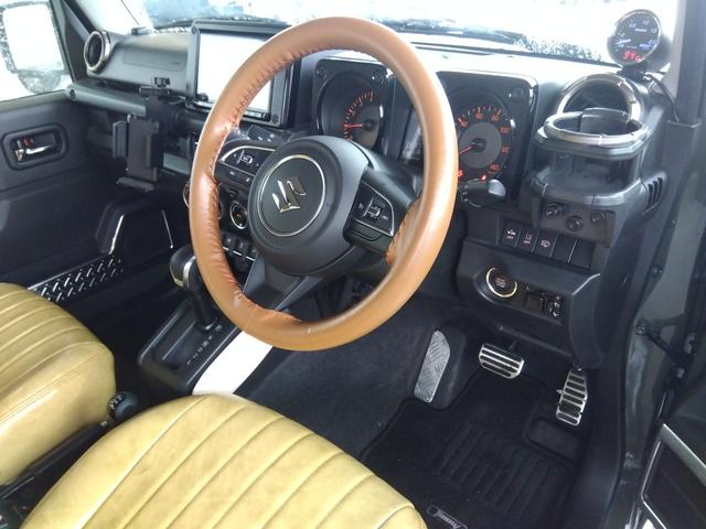 ジムニー ＸＣ★ナビフルセグＴＶ★ＣＤ，ＤＶＤ再生★バックカメラ★シー　トヒーター★前後ドラレコ★ＬＥＤオートライト★オートハイビーム★柿本改マフラー★オーバーフェンダー★シーエルリンクルーフキャリア★バンパーガード★４ＷＤ★Ｐｉｖｏｔ　Ｂｏｏｓｔ計★リフトアップキット（33枚目）