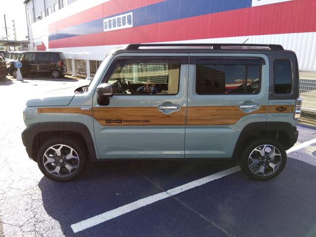 ハスラー JスタイルII★10.1インチディスプレイオーディオ★ハーフ レザーシート★シートヒーター★デュアルカメラブレーキサポート★ルーフレール★アダプティブクルーズコントロール★BODY専用ウッドデカール★LEDオートライト★LEDフォグ★革巻ステアリング★(6枚目)