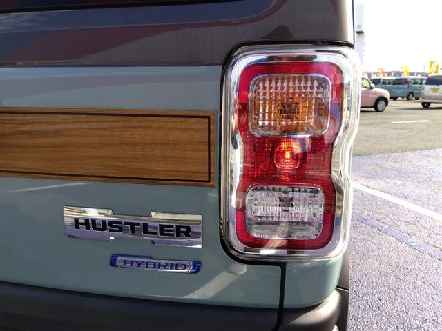 ハスラー JスタイルII★10.1インチディスプレイオーディオ★ハーフ レザーシート★シートヒーター★デュアルカメラブレーキサポート★ルーフレール★アダプティブクルーズコントロール★BODY専用ウッドデカール★LEDオートライト★LEDフォグ★革巻ステアリング★(16枚目)