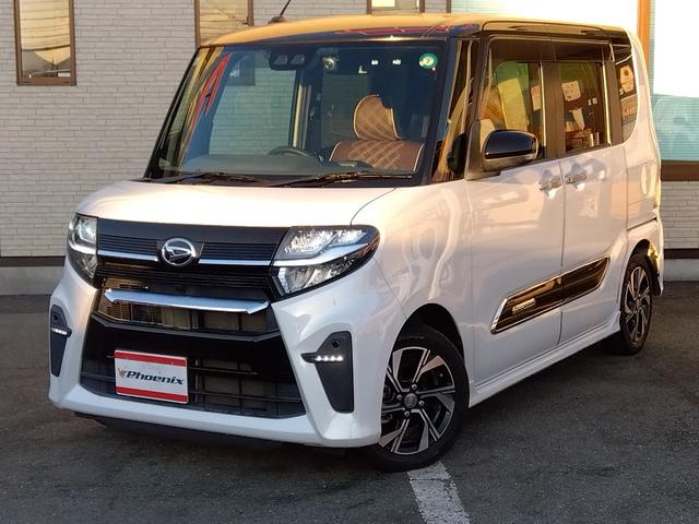 タント カスタムＸ★ナビ★フルセグＴＶ★両側パワースライドドア★　助手席ロングスライドシート★コーナーセンサー★衝突被害軽減ブレーキ★車線逸脱警報★シートヒーター★オート格納ミラー★ブラウン調シートカバー★ステアリングリモコン★コムテックドライブレコーダー★（4枚目）