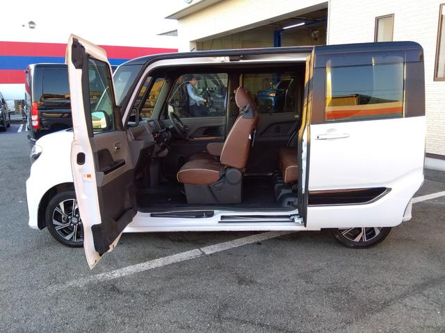 タント カスタムＸ★ナビ★フルセグＴＶ★両側パワースライドドア★　助手席ロングスライドシート★コーナーセンサー★衝突被害軽減ブレーキ★車線逸脱警報★シートヒーター★オート格納ミラー★ブラウン調シートカバー★ステアリングリモコン★コムテックドライブレコーダー★（52枚目）