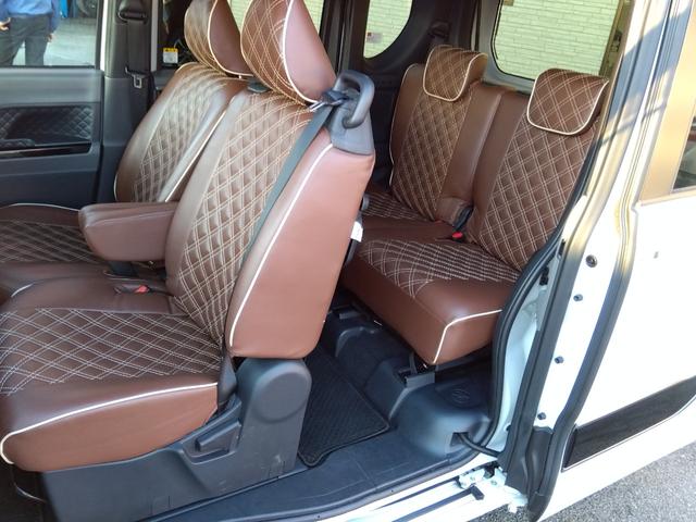 タント カスタムＸ★ナビ★フルセグＴＶ★両側パワースライドドア★　助手席ロングスライドシート★コーナーセンサー★衝突被害軽減ブレーキ★車線逸脱警報★シートヒーター★オート格納ミラー★ブラウン調シートカバー★ステアリングリモコン★コムテックドライブレコーダー★（54枚目）