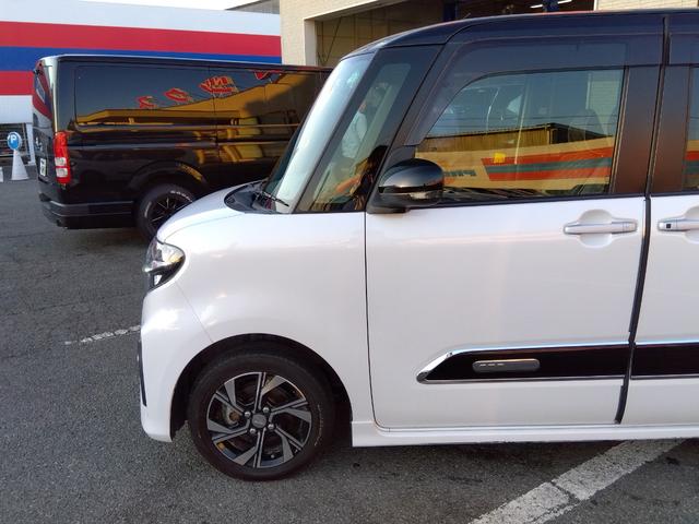 タント カスタムＸ★ナビ★フルセグＴＶ★両側パワースライドドア★　助手席ロングスライドシート★コーナーセンサー★衝突被害軽減ブレーキ★車線逸脱警報★シートヒーター★オート格納ミラー★ブラウン調シートカバー★ステアリングリモコン★コムテックドライブレコーダー★（55枚目）