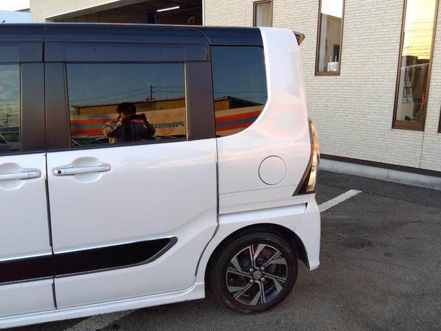 タント カスタムＸ★ナビ★フルセグＴＶ★両側パワースライドドア★　助手席ロングスライドシート★コーナーセンサー★衝突被害軽減ブレーキ★車線逸脱警報★シートヒーター★オート格納ミラー★ブラウン調シートカバー★ステアリングリモコン★コムテックドライブレコーダー★（56枚目）