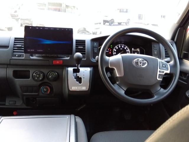 ハイエースバン ロングＤＸ★ワンオーナー★トヨタセーフティセンス★ＬＥＤオー　トライト★オートハイビーム★ＬＥＤフォグ★パノラマモニター★モデリスタエアロ★メッキドアミラー★１０インチ有機ＥＬディスプレイナビ★フルセグＴＶ★Ｂｌｕｅｔｏｏｔｈ再生★ＤＶＤ再生★ビルトインＥＴＣ（34枚目）