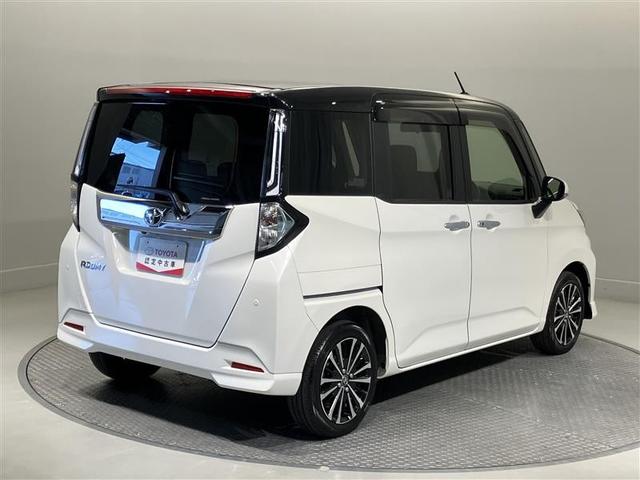 ルーミー カスタムG-T 助手席エアバック 両側オートスライドドア スマートキープッシュスタート LEDライト 1オーナー 横滑り防止機能 クルコン 点検記録簿 ETC付 アルミホイール キーレス DVD ドラレコ ナビ&TV(4枚目)