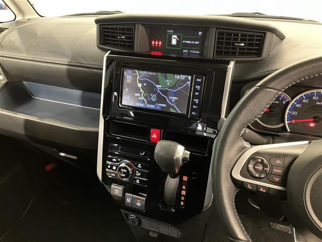 ルーミー カスタムG-T 助手席エアバック 両側オートスライドドア スマートキープッシュスタート LEDライト 1オーナー 横滑り防止機能 クルコン 点検記録簿 ETC付 アルミホイール キーレス DVD ドラレコ ナビ&TV(18枚目)