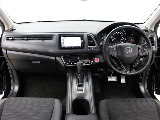 ヴェゼル Ｘ・ホンダセンシング　純正ナビ　フルセグＴＶ　バックカメラ　Ｂｌｕｅｔｏｏｔｈ　電子パーキング　オートブレーキホールド　衝突軽減　レーダークルーズ　誤発進抑制　ＬＥＤヘッド　サイドカーテンエアバック　本革巻ステアリング（5枚目）