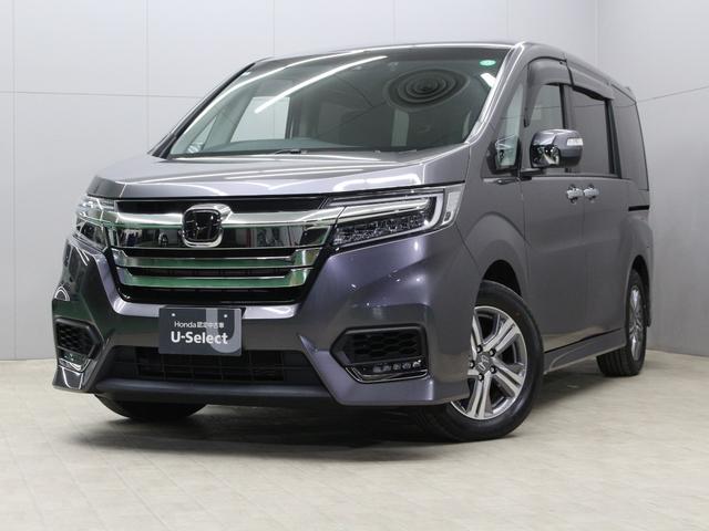 ステップワゴンスパーダ e:HEVスパーダG・EXホンダセンシング 純正10型メモリーナビ 純正11.6型後席モニター わくわくゲート 両側パワスラ 衝突軽減 誤発進抑制 渋滞追従機能付クルコン バックカメラ 純正16インチAW LEDヘッド 禁煙車 ワンオーナー(22枚目)