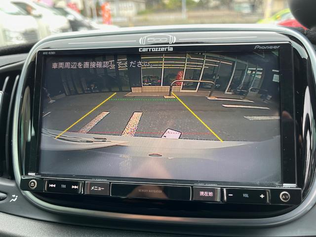 アバルト595 コンペティツィオーネ 社外ナビ フルセグTV バックカメラ ETC サベルトシート Bキャリパー レコモン 社外17AW 専用カーボンステアリング&エクステリア コニ製サス パドルシフト タイベル交換済 6ヶ月保証付き(18枚目)