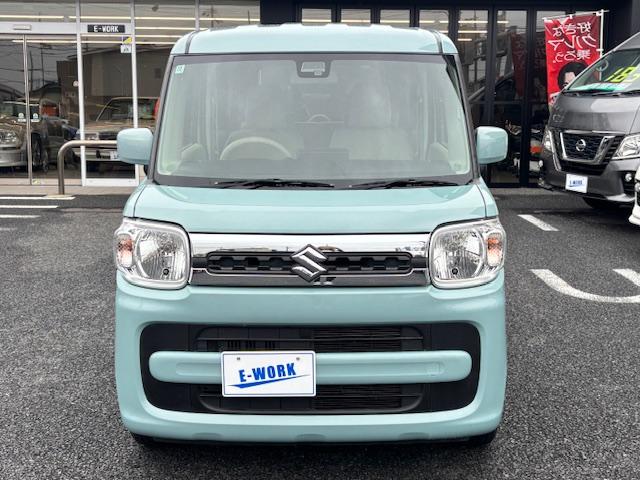 スペーシア ハイブリッドＸ　両側リアパワースライドドア　アイドリングストップ　衝突被害軽減システム　車線逸脱抑制機能　スマートキー　オーディオ　オートエアコン　運転席シートヒーター　電動格納ミラー（7枚目）